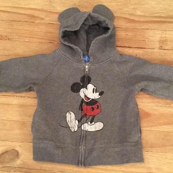 Disney TOKYO Mickey Mouse Hoodie With Ears Zip Up - Picture 2 of 4